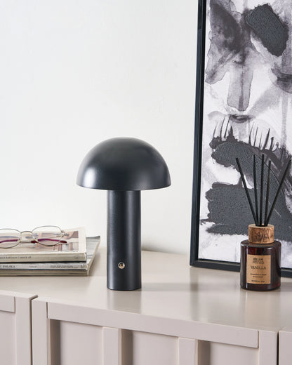  Wireless LED Table Lamp BOJO With Dimmer Metal Black