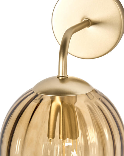  Wall Lamp BOOMI Glass Dark Brown