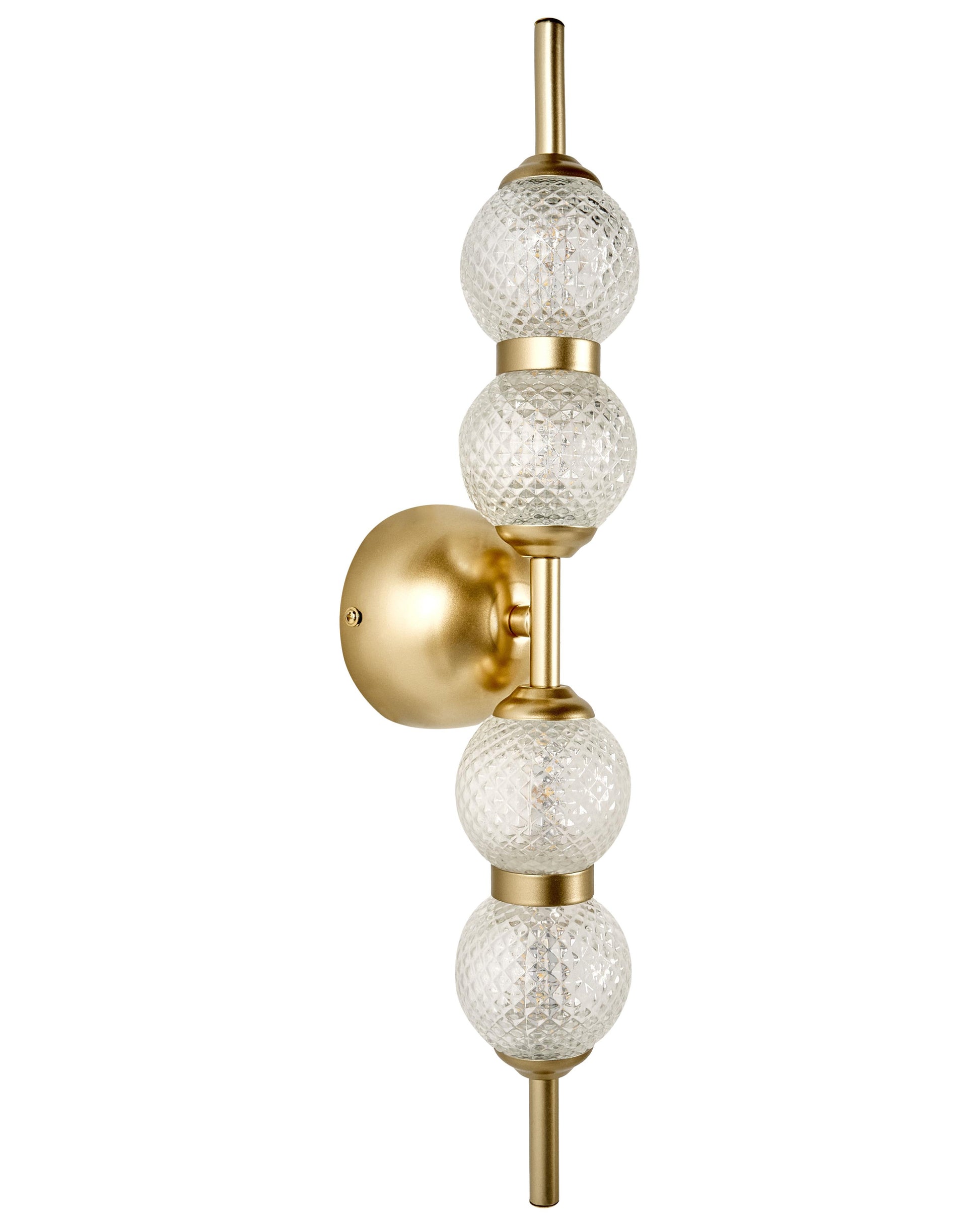 LED Wall Lamp ARAS Glass Gold