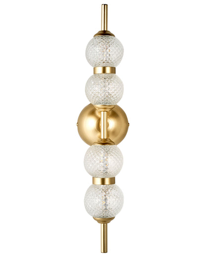  LED Wall Lamp ARAS Glass Gold