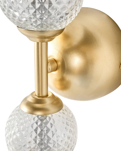  LED Wall Lamp ARAS Glass Gold