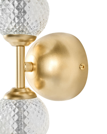  LED Wall Lamp ARAS Glass Gold