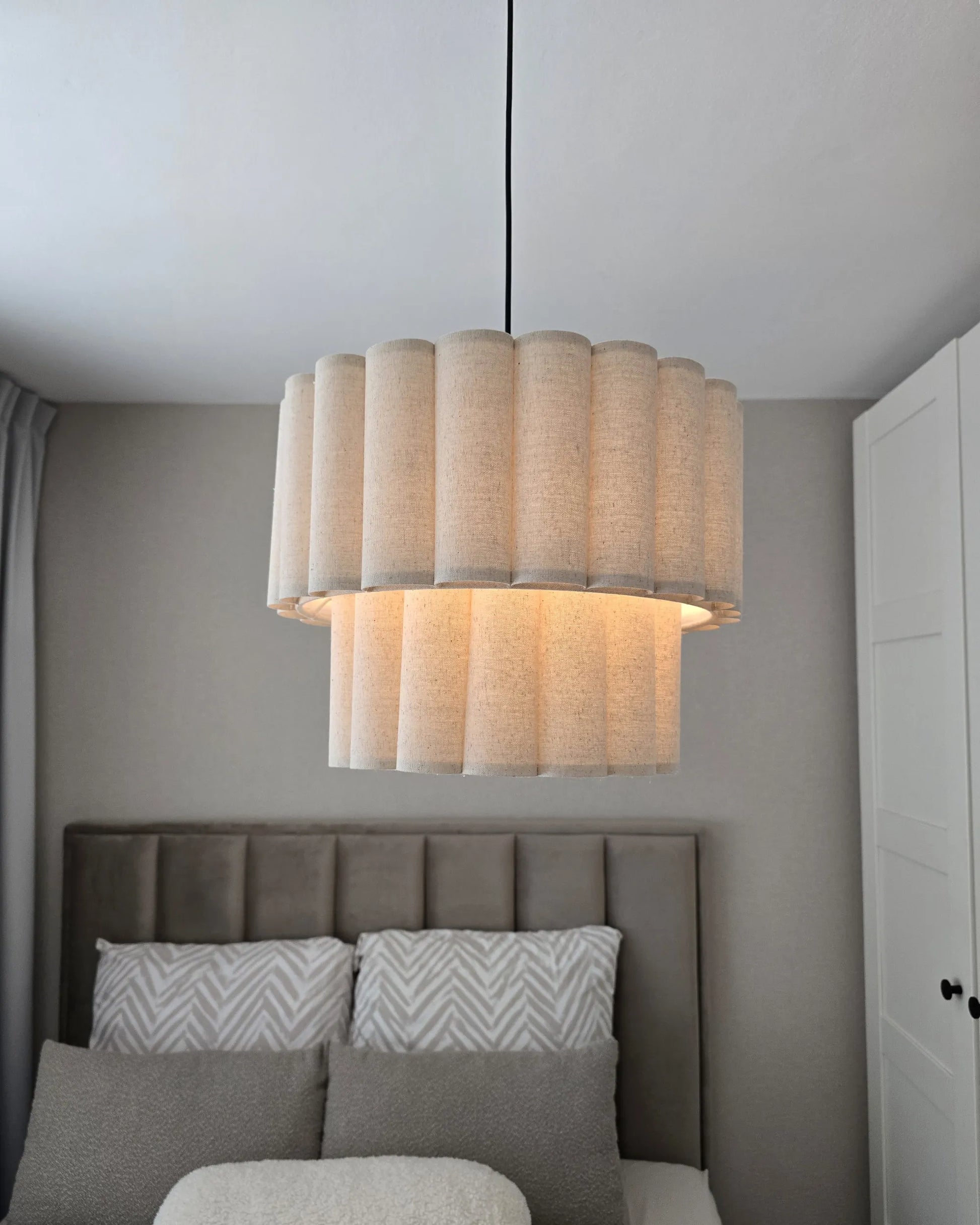  Pendant Lamp BELESSA Linen Light Beige