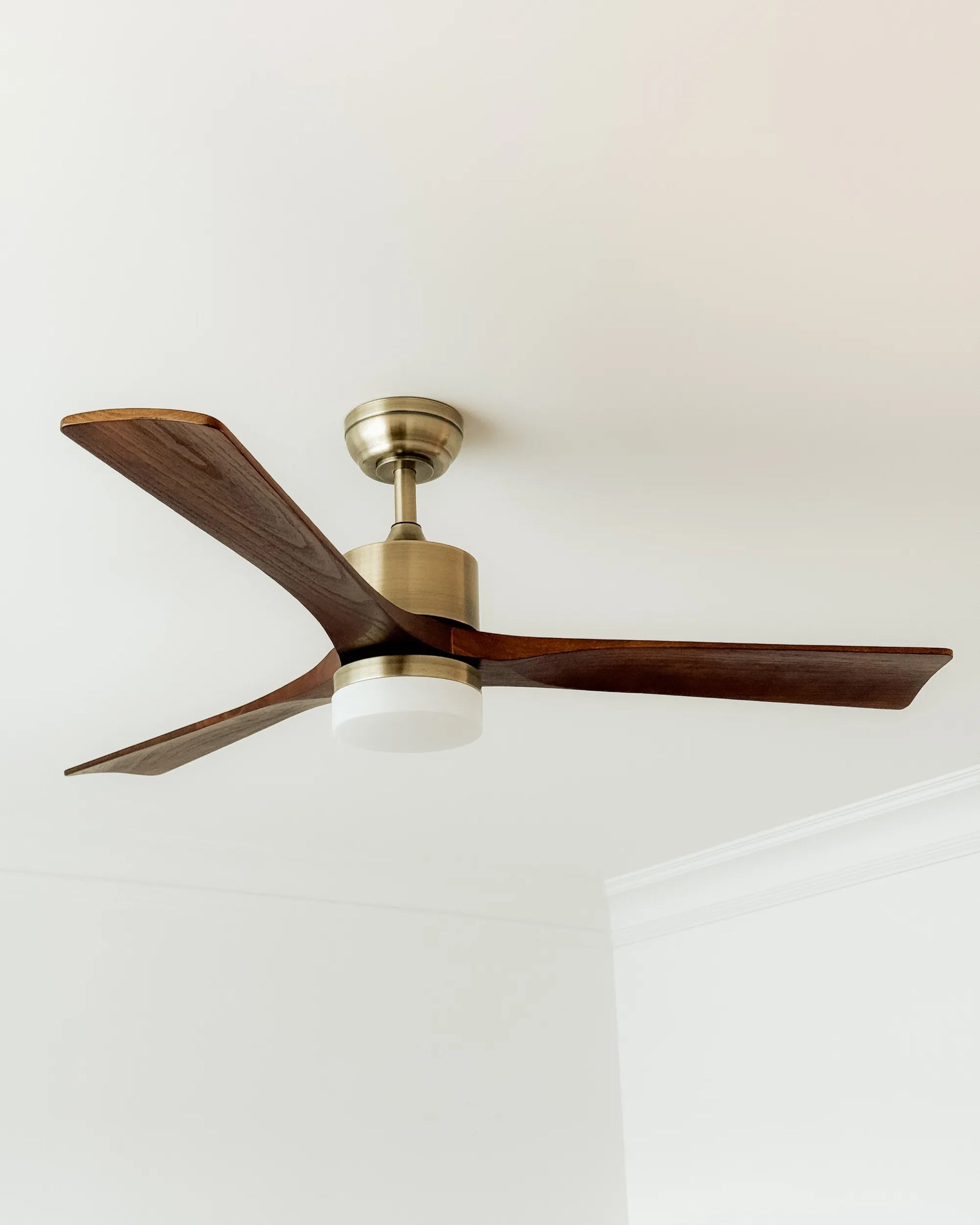  Ceiling Fan With Light ARUWIMI With Remote LED Brass