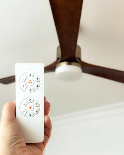  Ceiling Fan With Light ARUWIMI With Remote LED Brass