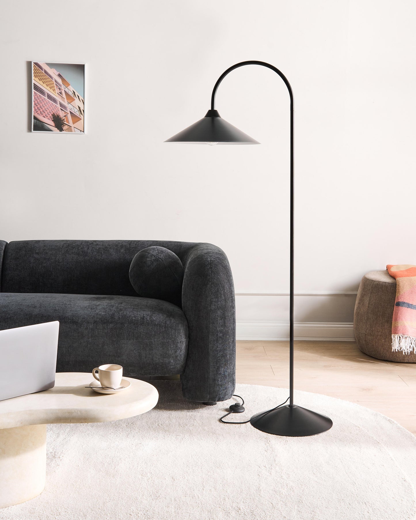  Floor Lamp SAVEGRE Metal Black