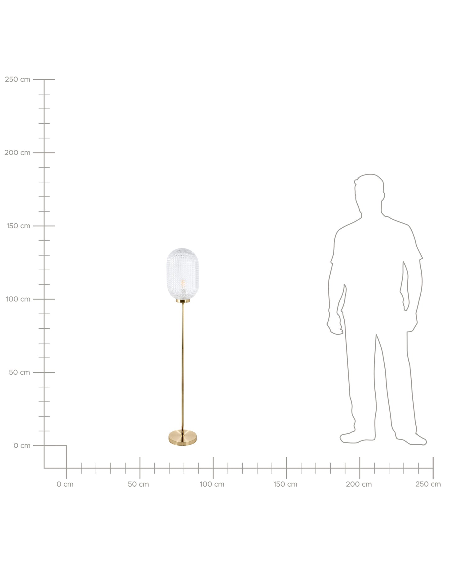  Floor Lamp PORTERO Metal Gold
