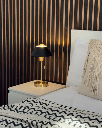  Table Lamp CAPARO Metal Black/ Gold