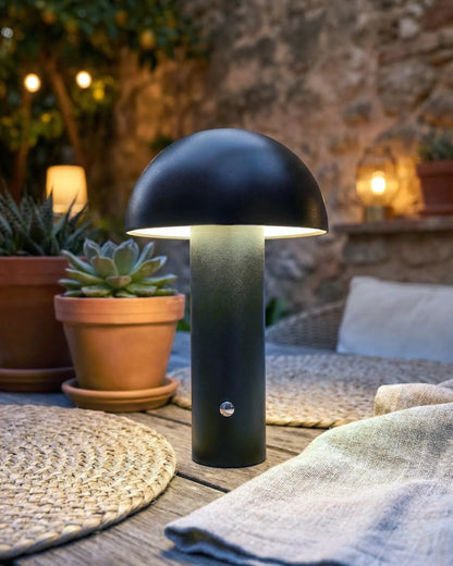  Wireless LED Table Lamp BOJO With Dimmer Metal Black