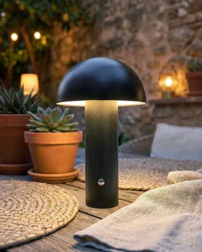  Wireless LED Table Lamp BOJO With Dimmer Metal Black