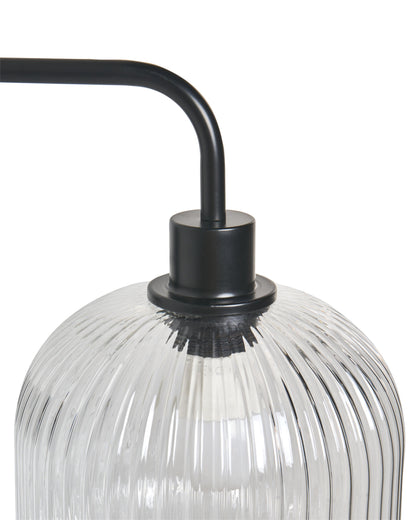  Set Of 2 Wall Lamps COMAPALA Metal Black
