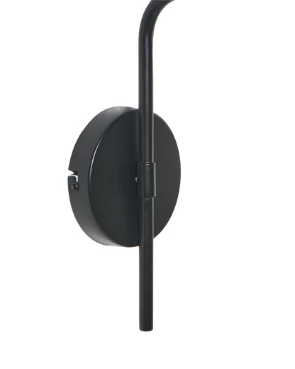  Set Of 2 Wall Lamps COMAPALA Metal Black