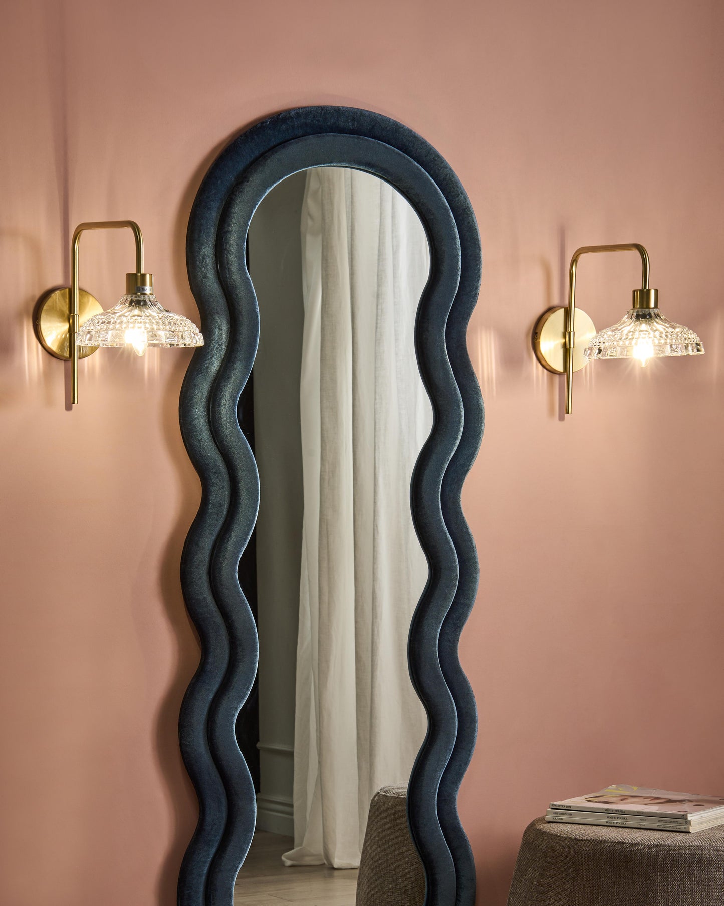  Set Of 2 Wall Lamps MOLINO Metal Gold