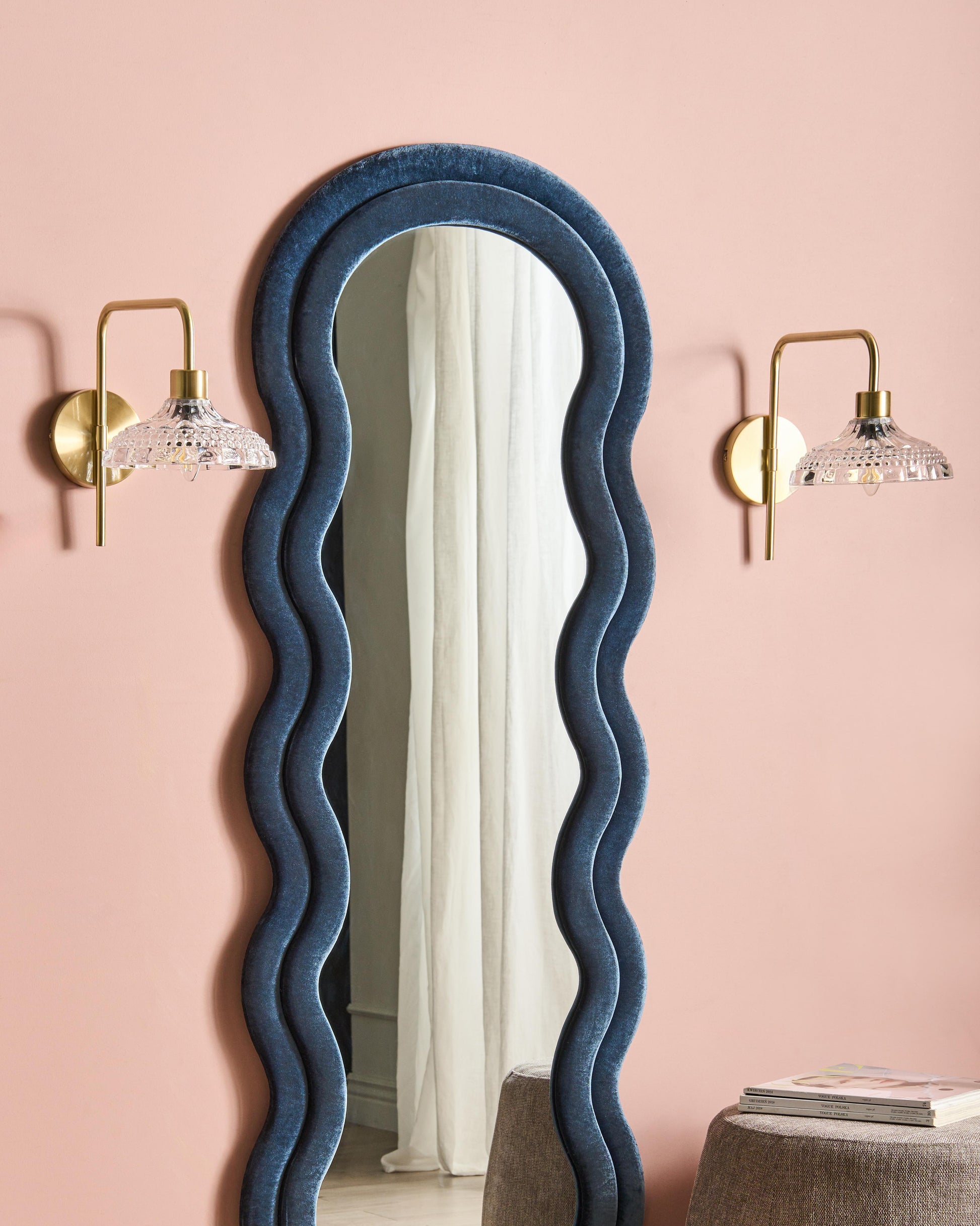  Set Of 2 Wall Lamps MOLINO Metal Gold