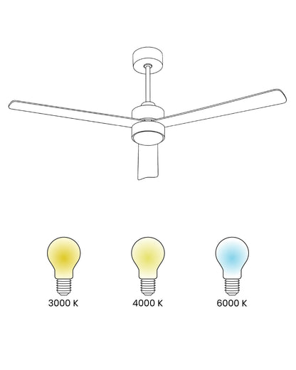  Ceiling Fan With Light JEREMY With Remote LED Brown