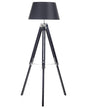  Floor Lamp MADEIRA Pine Wood Black