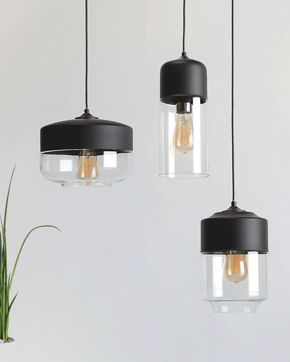  Pendant Lamp MURRAY Glass Black