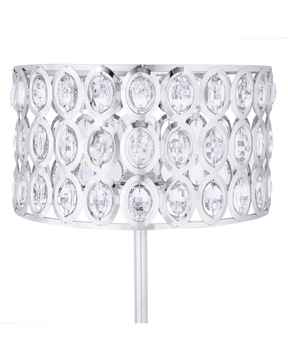  Floor Lamp TENNA Crystal Silver