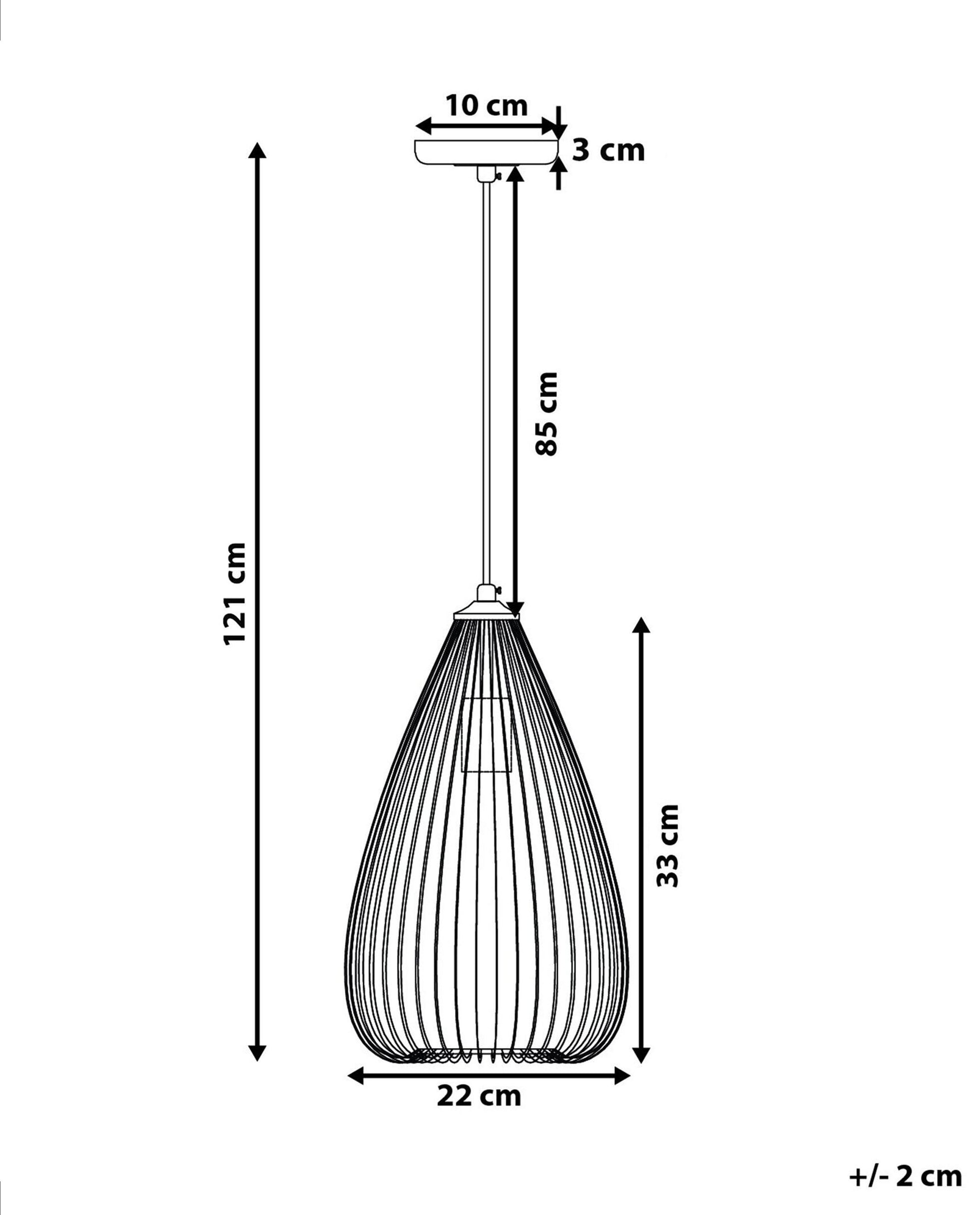  Pendant Lamp CONCA Metal Black