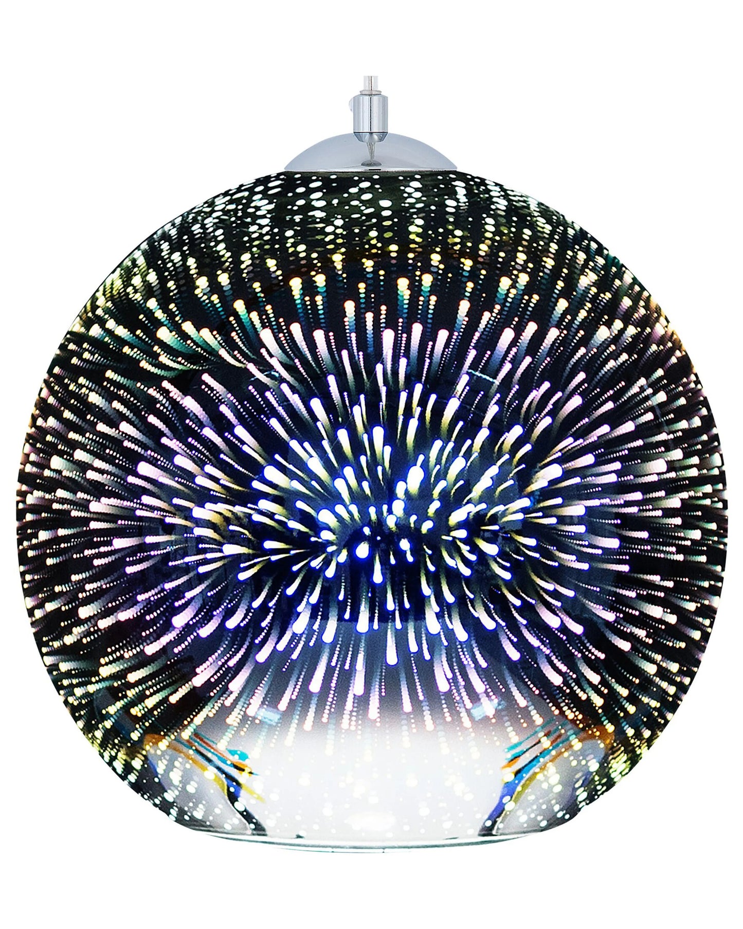  Pendant Lamp SESSERA Glass Silver