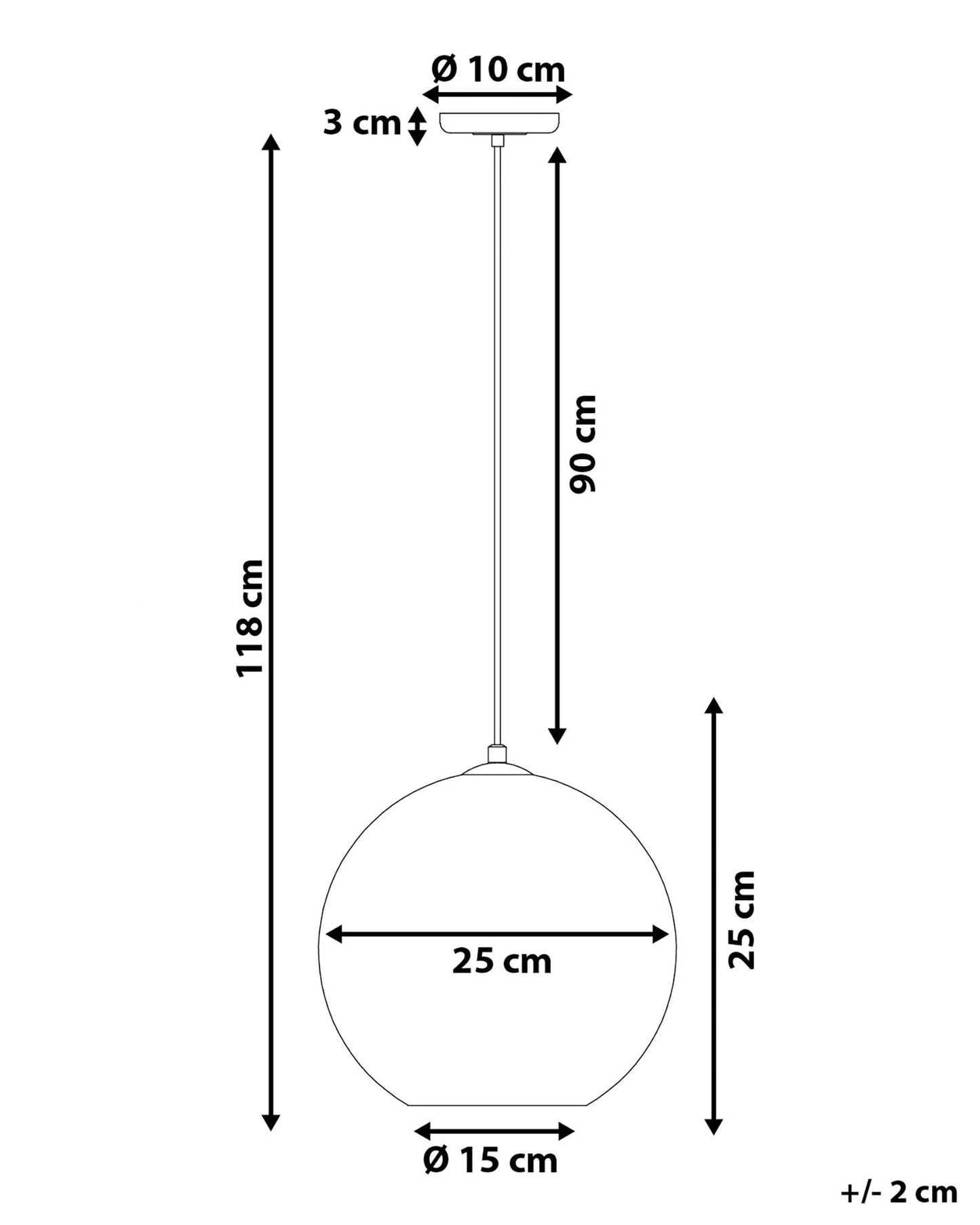 Pendant Lamp SESSERA Glass Silver