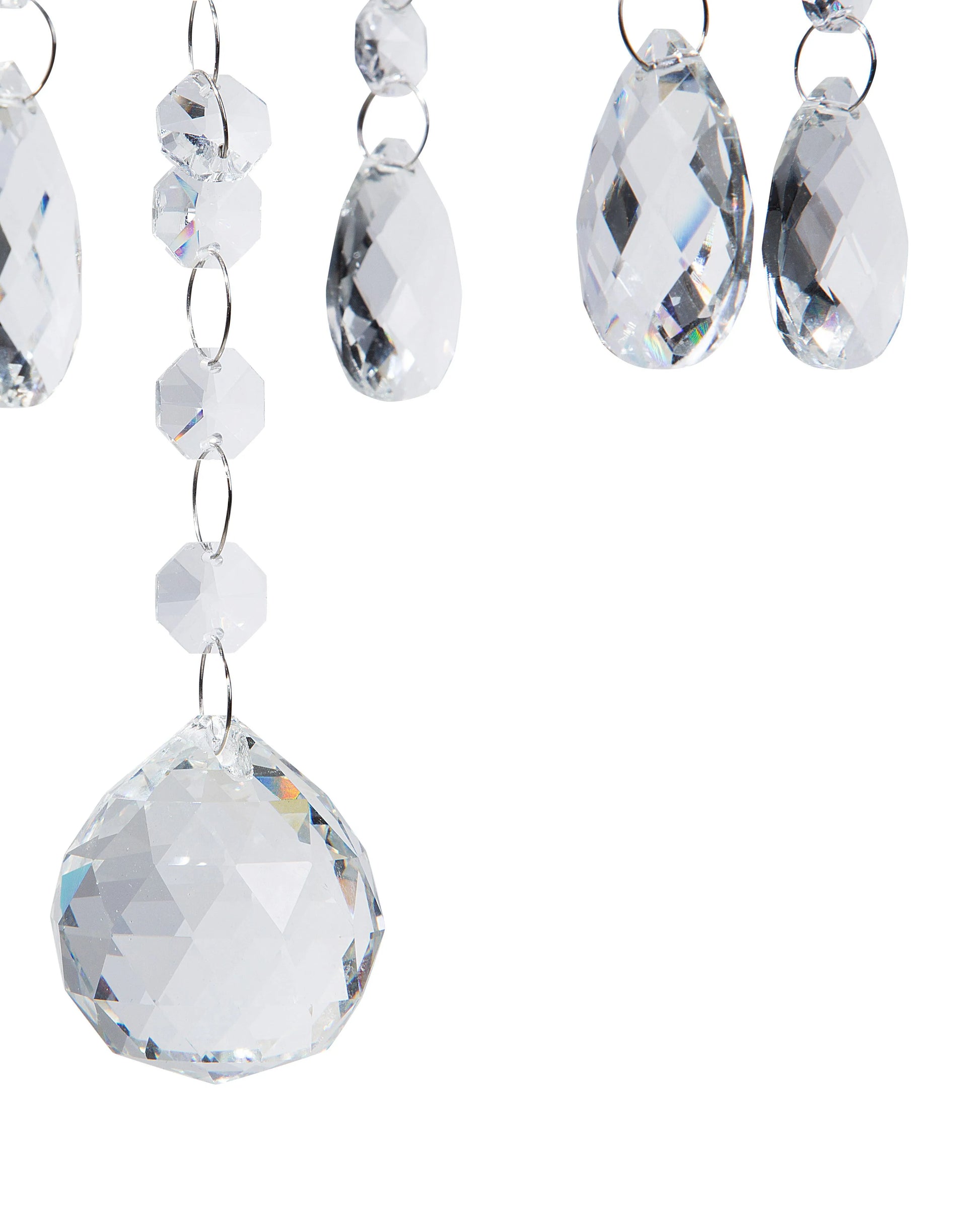  Chandelier LOCONE Crystal Silver