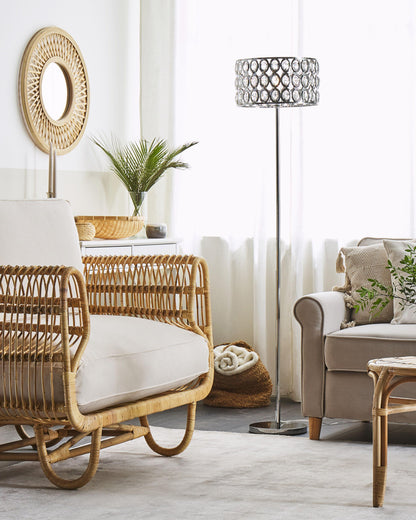  Floor Lamp TENNA Crystal Silver