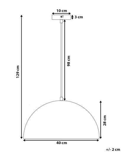  Pendant Lamp CETINA Metal Black