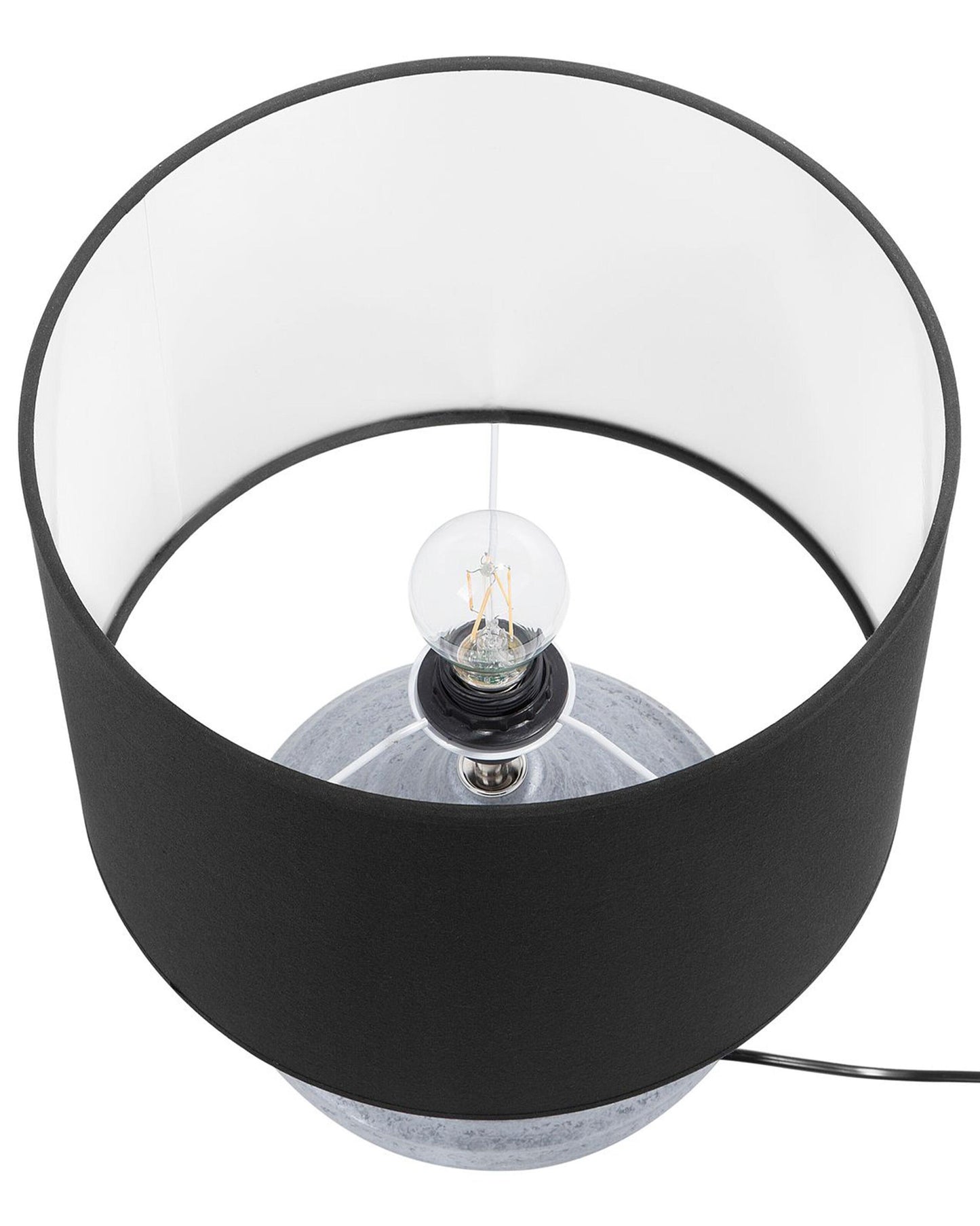  Table Lamp KUBAN Ceramic Silver