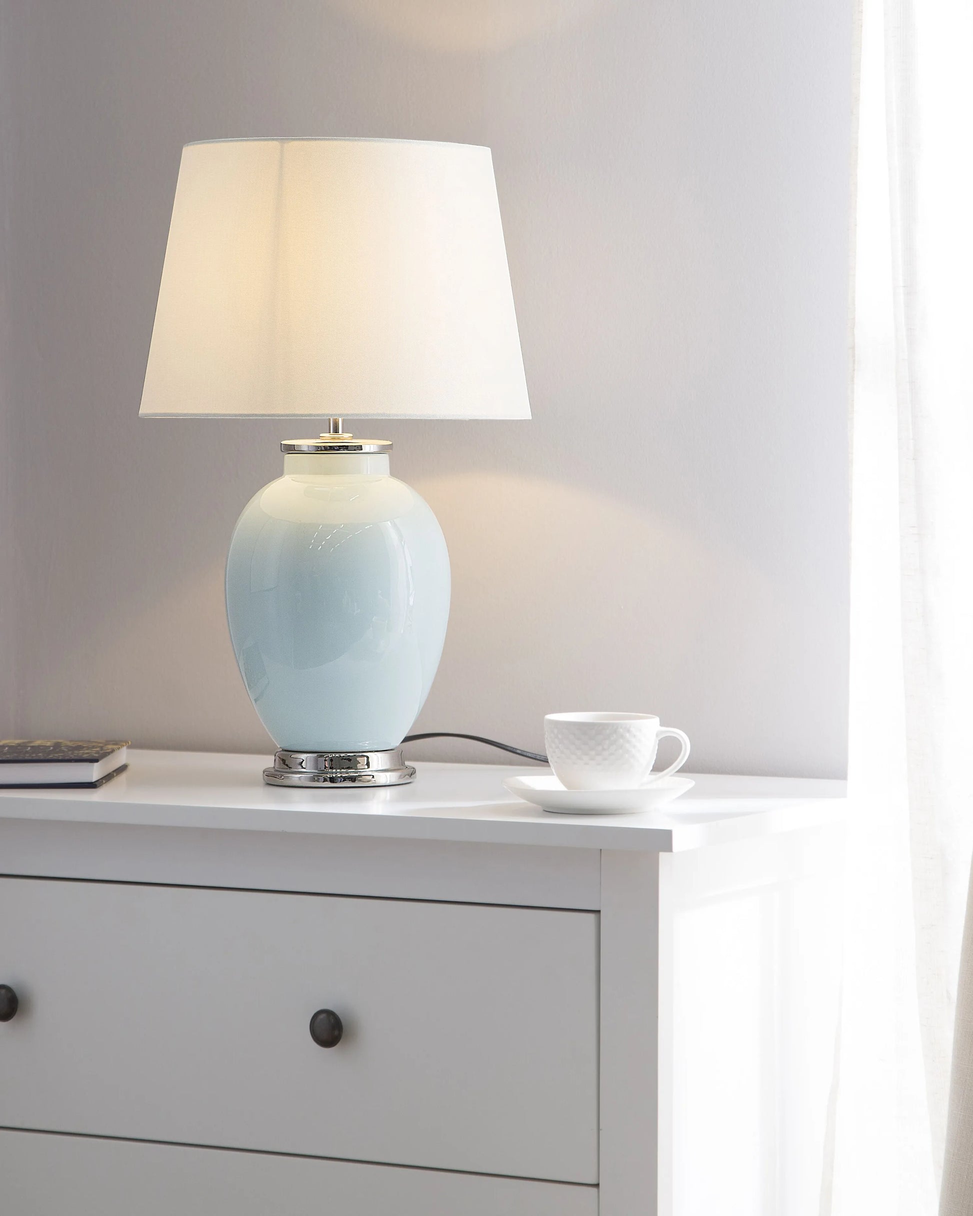  Table Lamp BRENTA Ceramic Light Blue