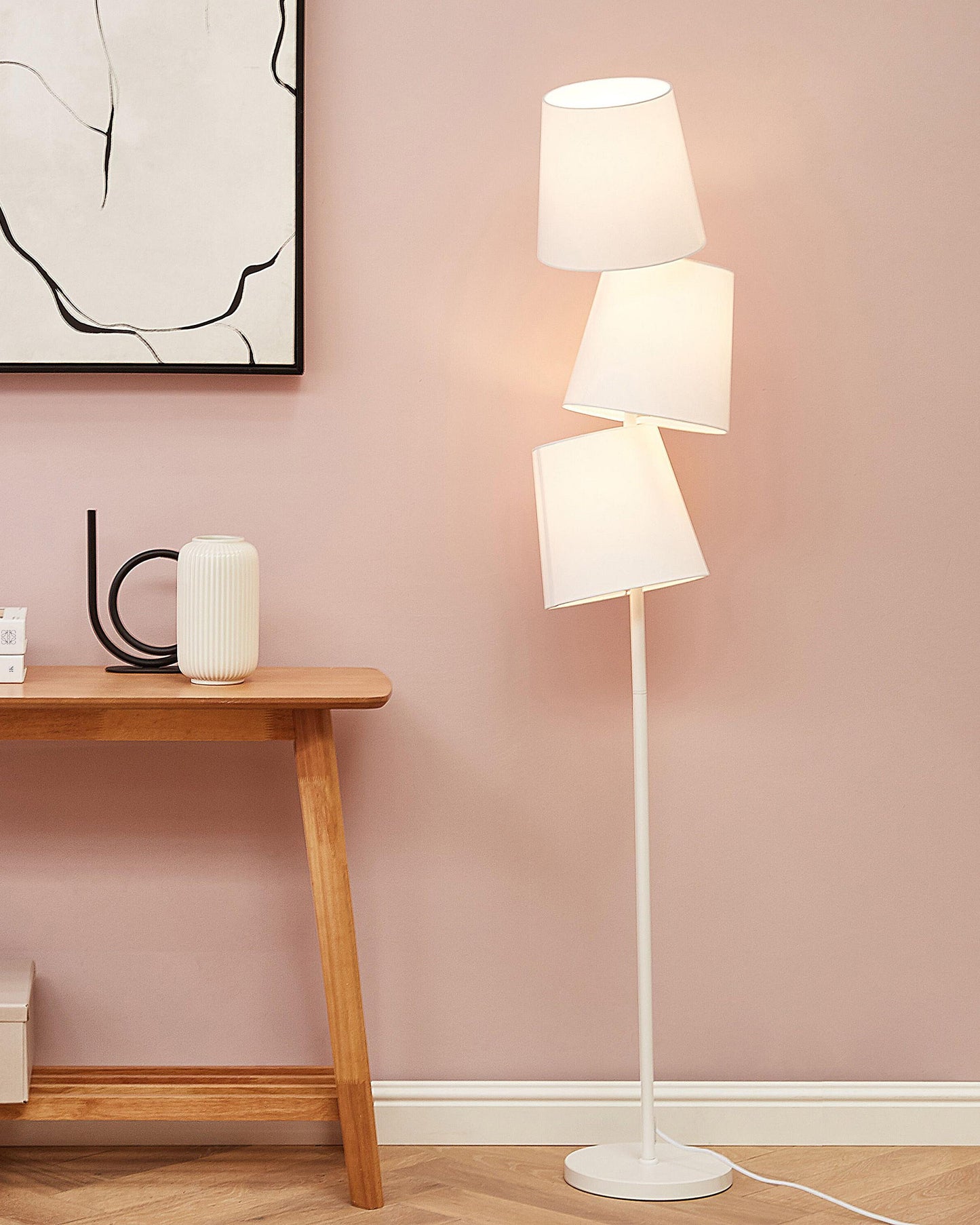  Floor Lamp RIO GRANDE Metal Off-White
