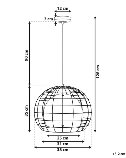  Pendant Lamp LIRI Metal Copper