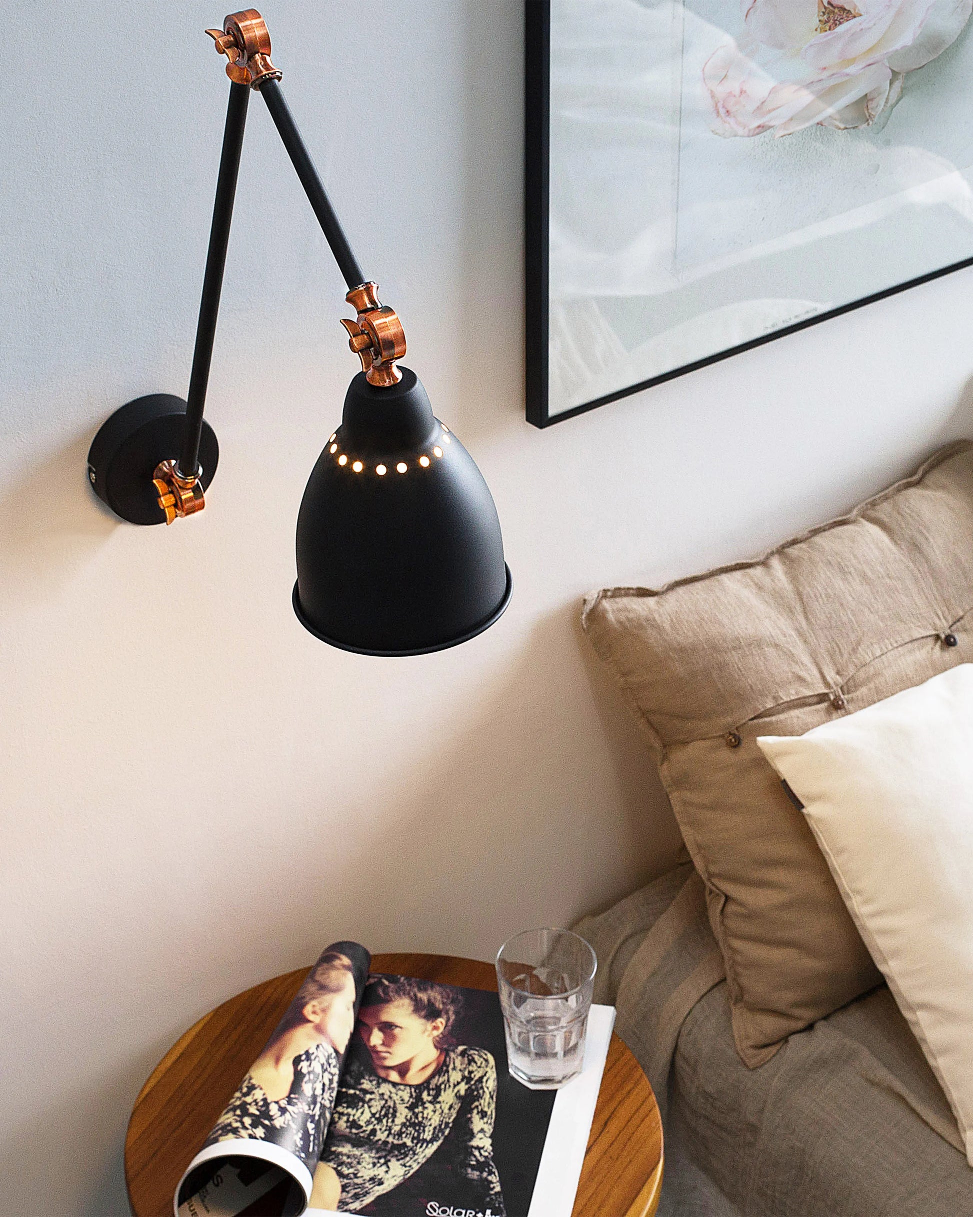  Wall Lamp MISSISSIPPI Adjustable Metal Graphite Grey