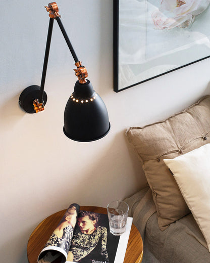  Wall Lamp MISSISSIPPI Adjustable Metal Graphite Grey