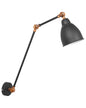  Wall Lamp MISSISSIPPI Adjustable Metal Graphite Grey