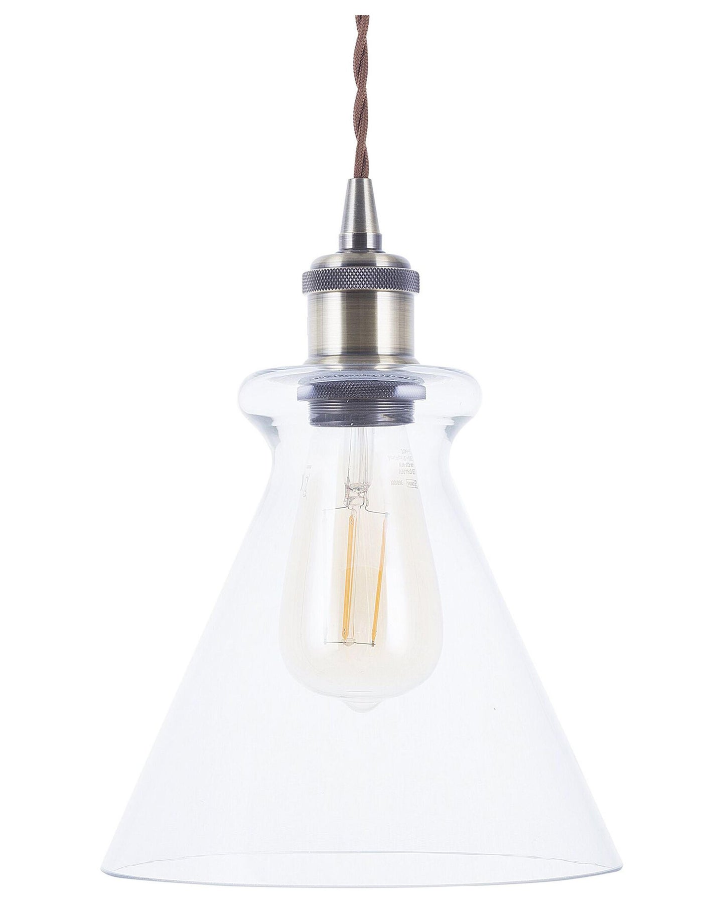  Pendant Lamp BERGANTES Glass Transparent