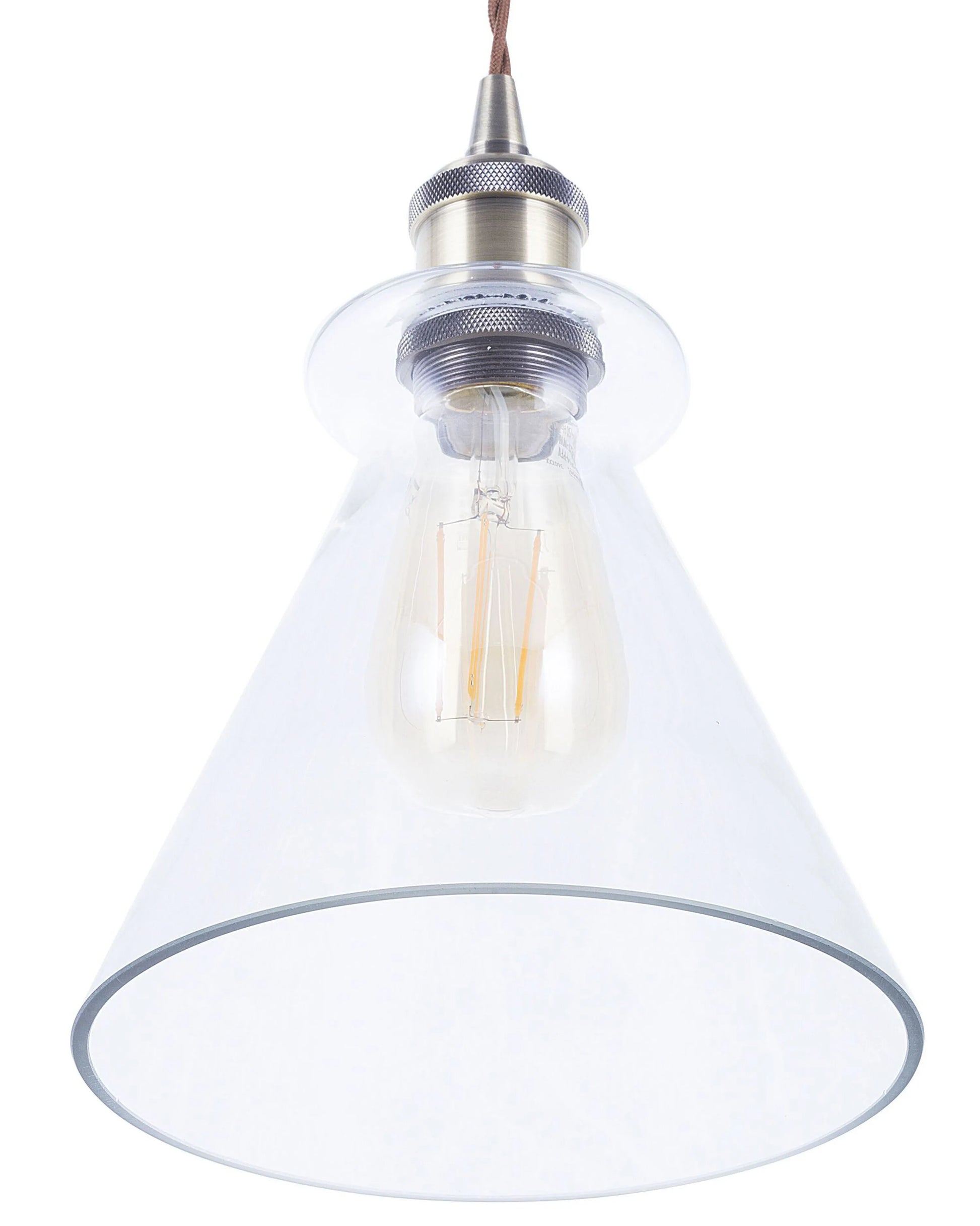  Pendant Lamp BERGANTES Glass Transparent