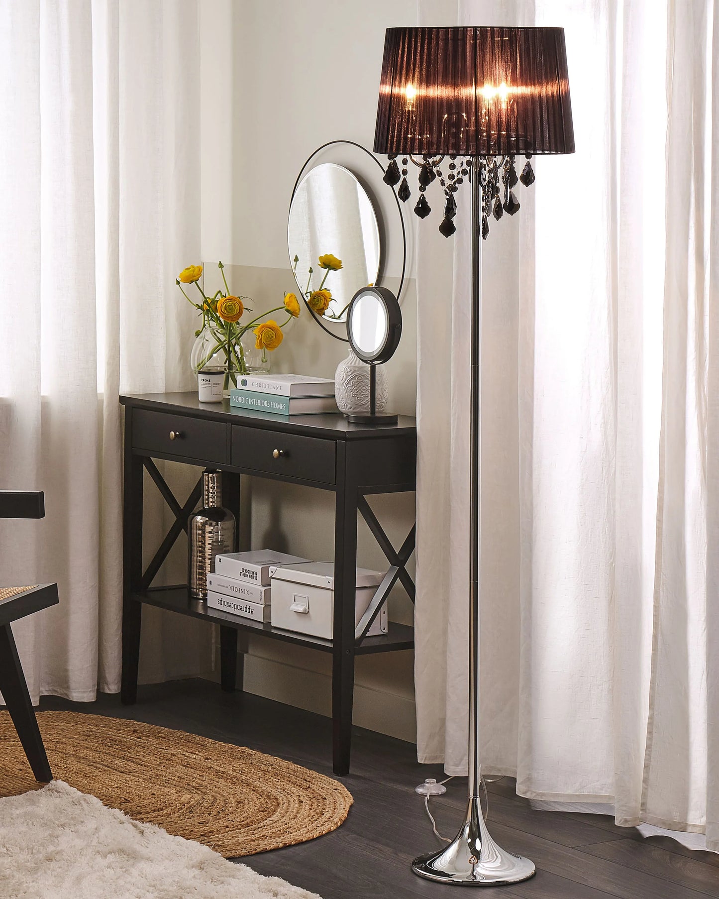  Floor Lamp EVANS Metal Black