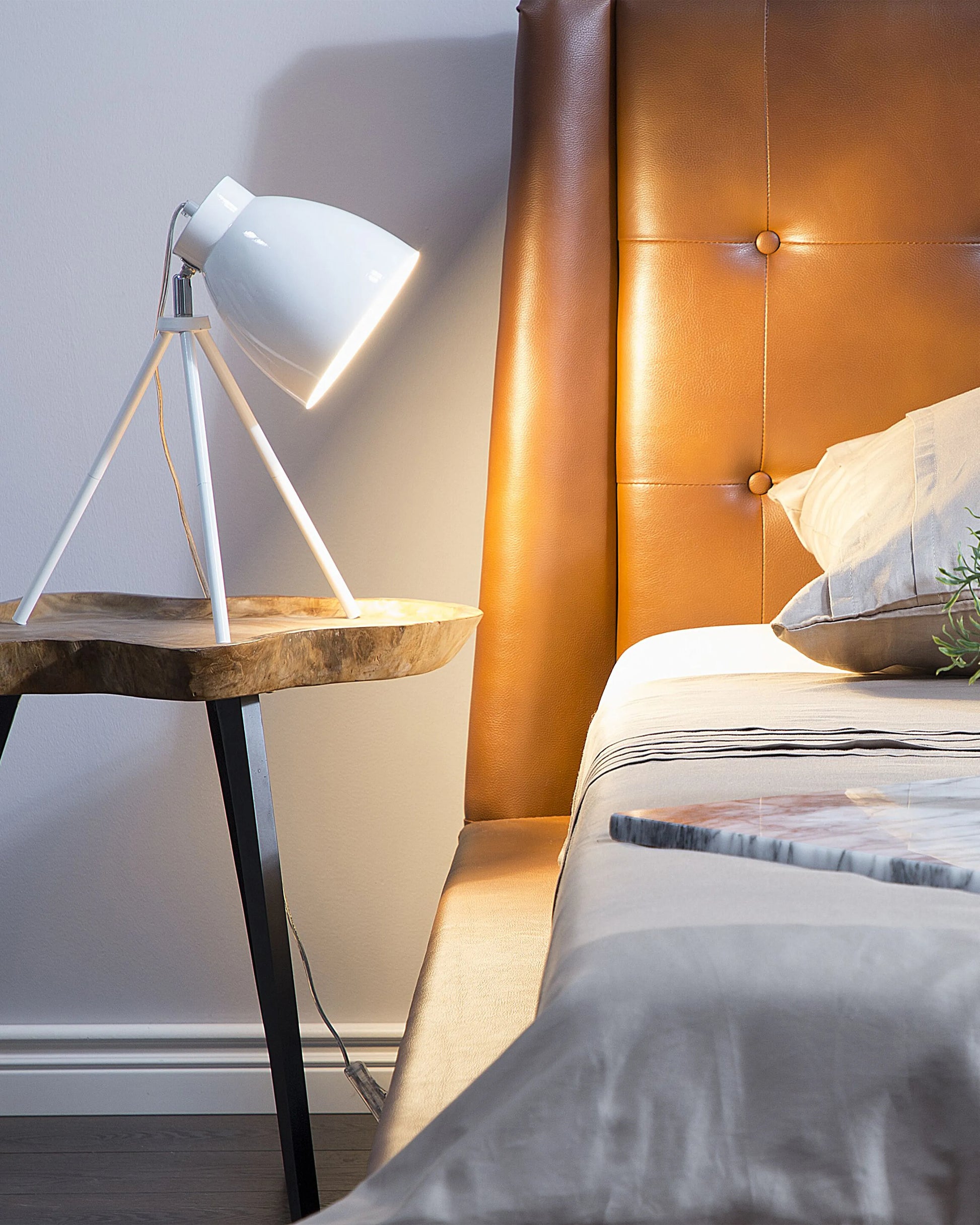  Table Lamp TAMEGA Adjustable Metal White