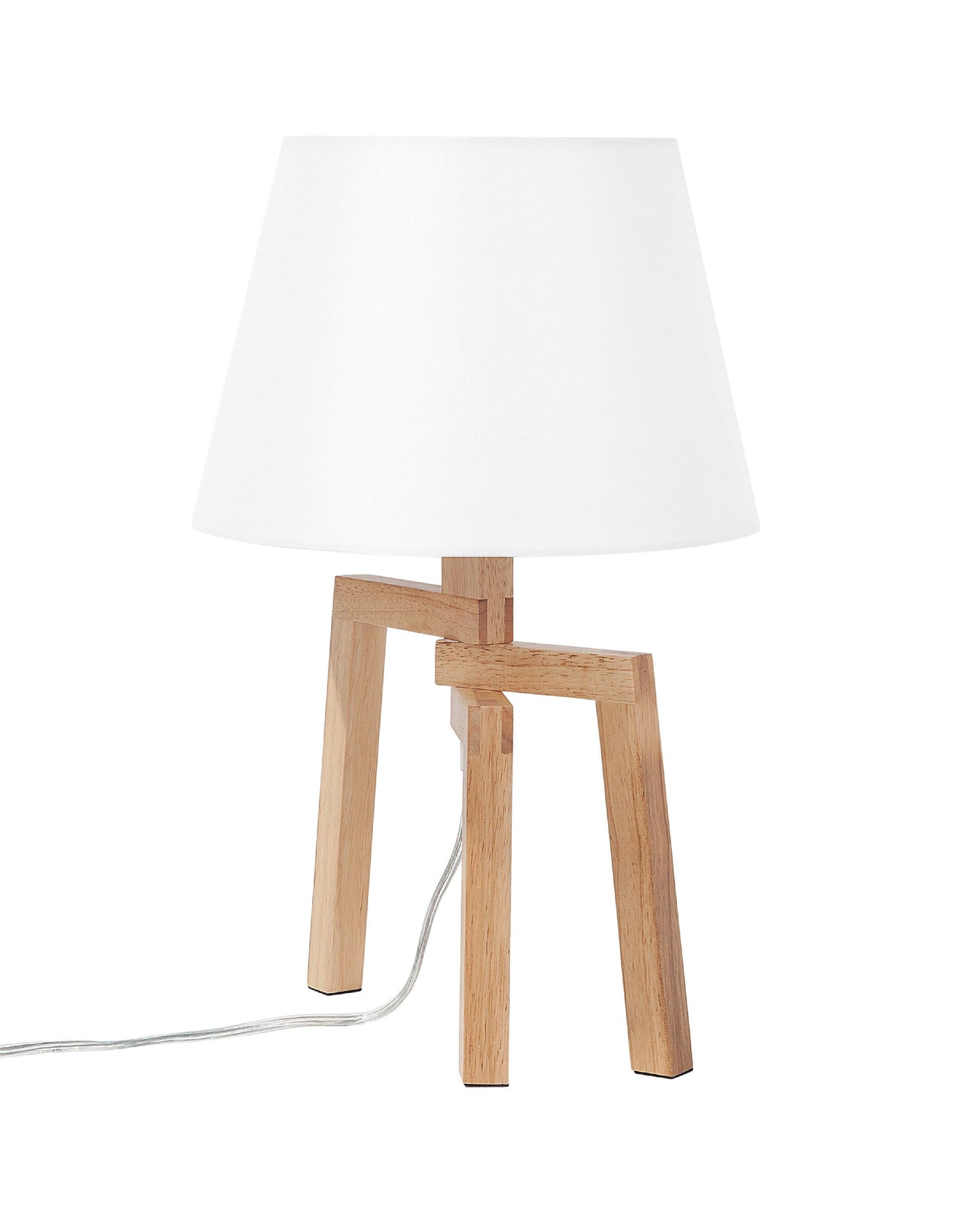  Table Lamp NALON Oak Wood Brown/ White