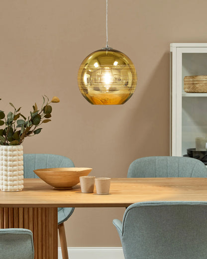 Pendant Lamp ASARO Glass Gold
