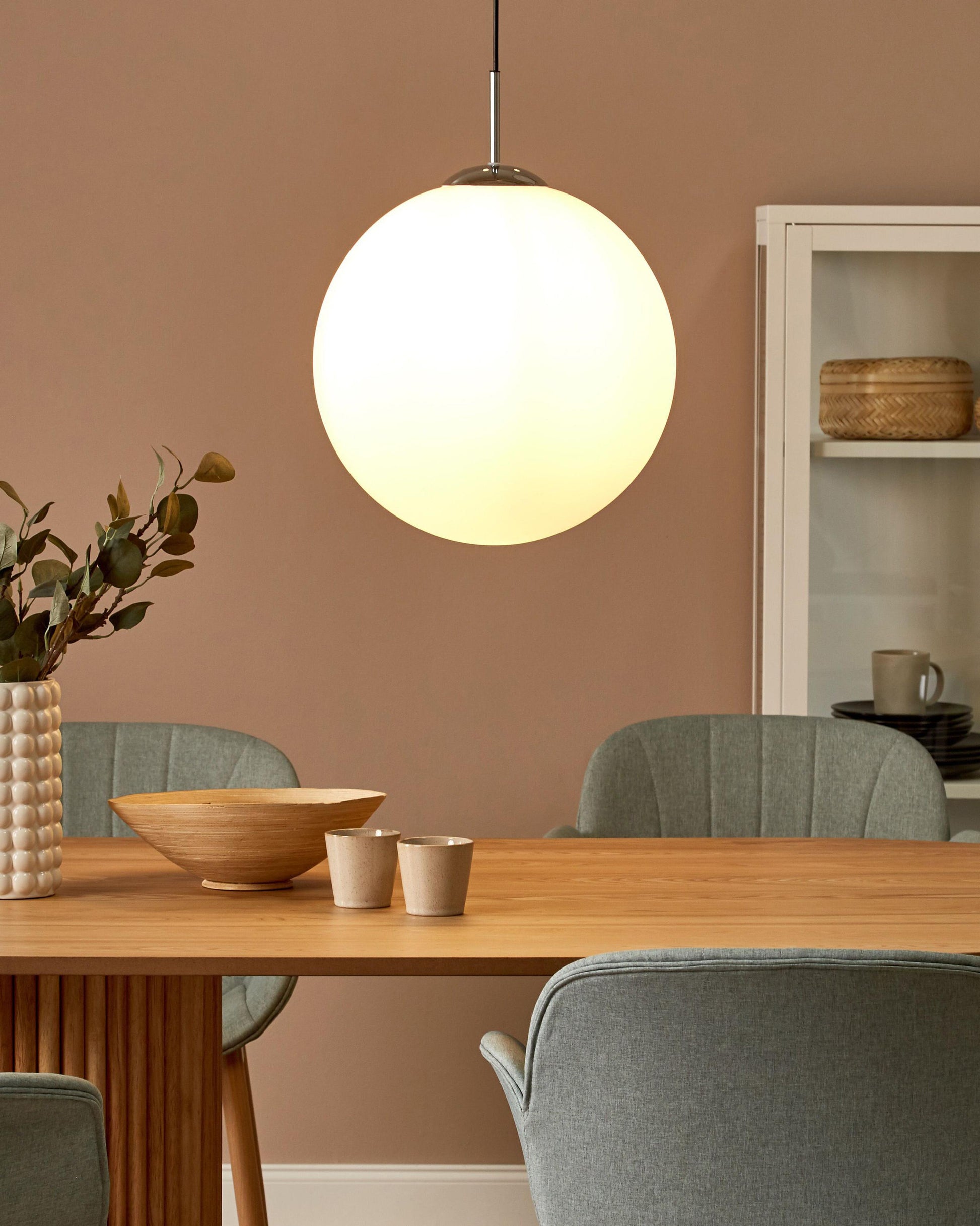  Pendant Lamp BARROW Glass White