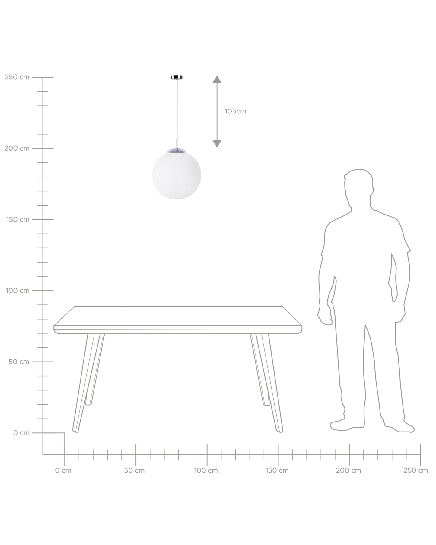  Pendant Lamp BARROW Glass White