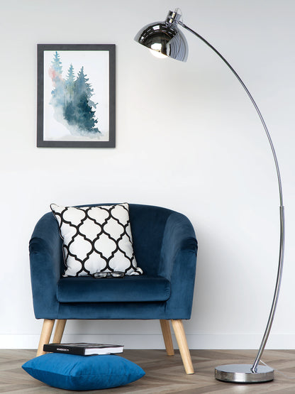  Floor Lamp DINTEL Metal Silver