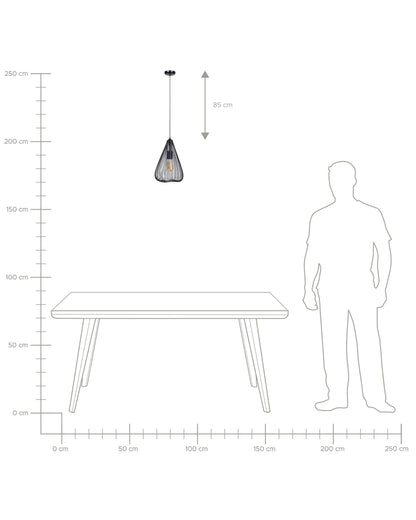  Pendant Lamp CONCA Metal Black