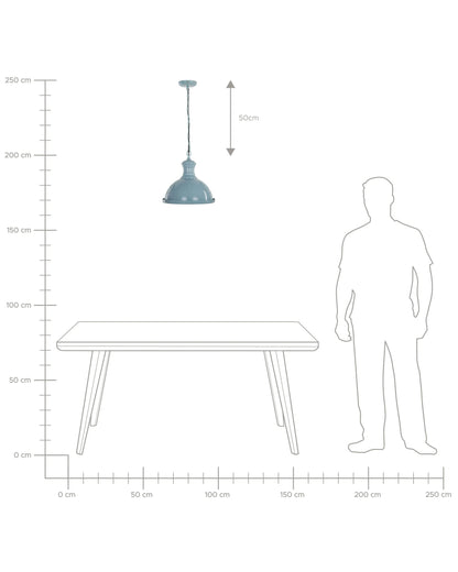  Pendant Lamp DIDESSA Metal Blue