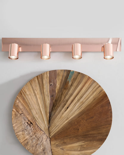  4 Light Spotlight TIGRIS Adjustable Metal Copper