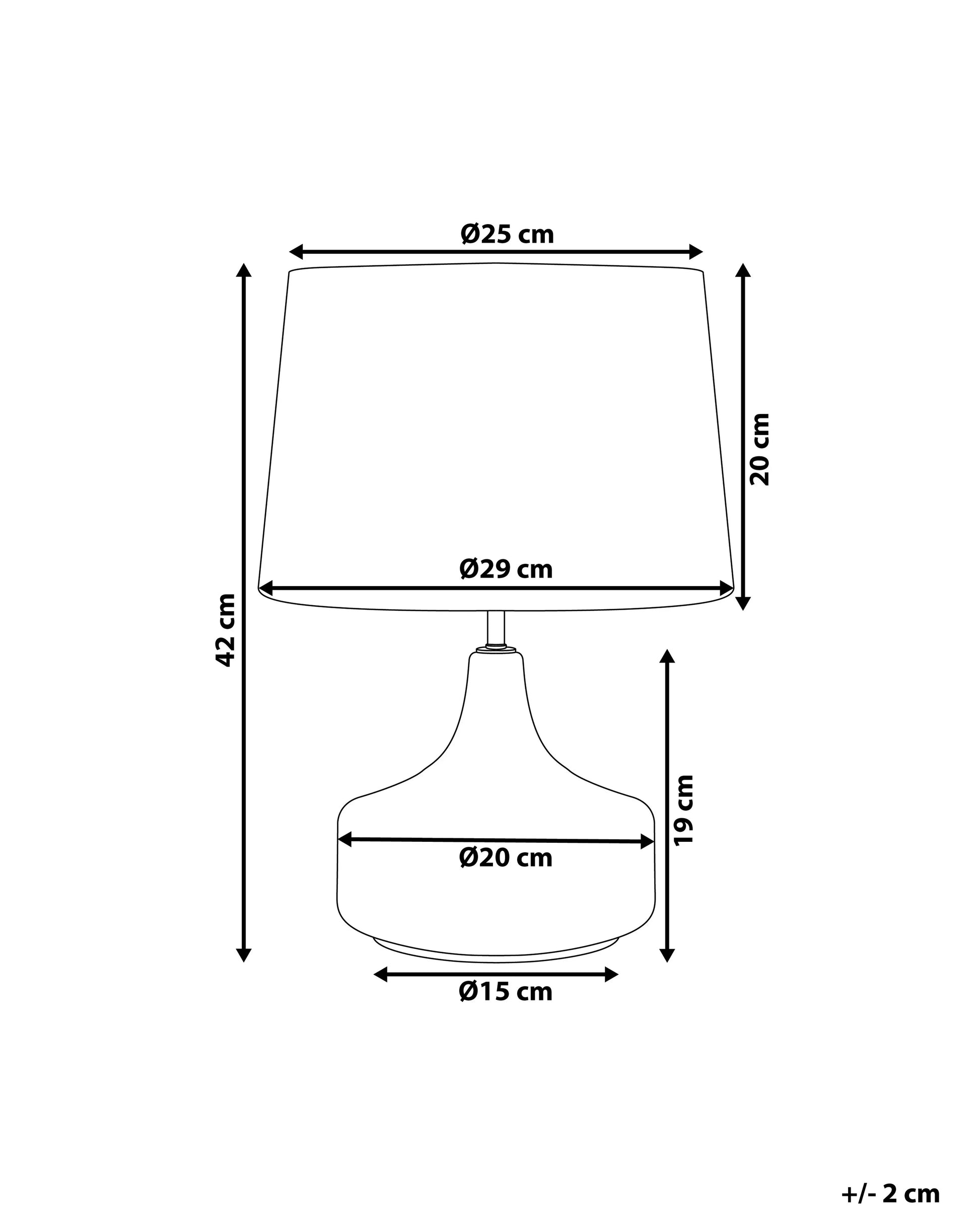  Table Lamp ERZEN Glass Blue