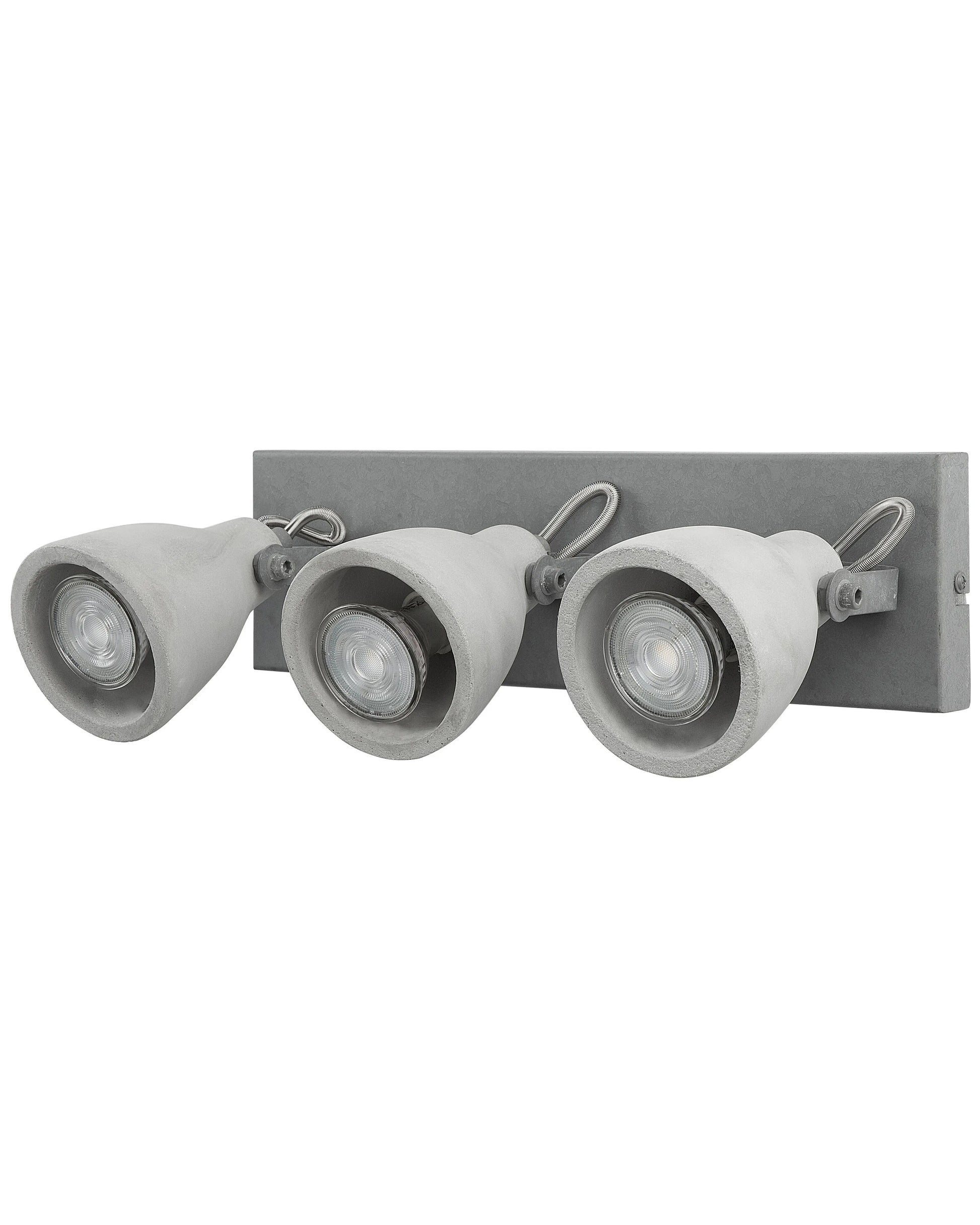  3 Light Spotlight MISTAGO Adjustable Concrete Grey
