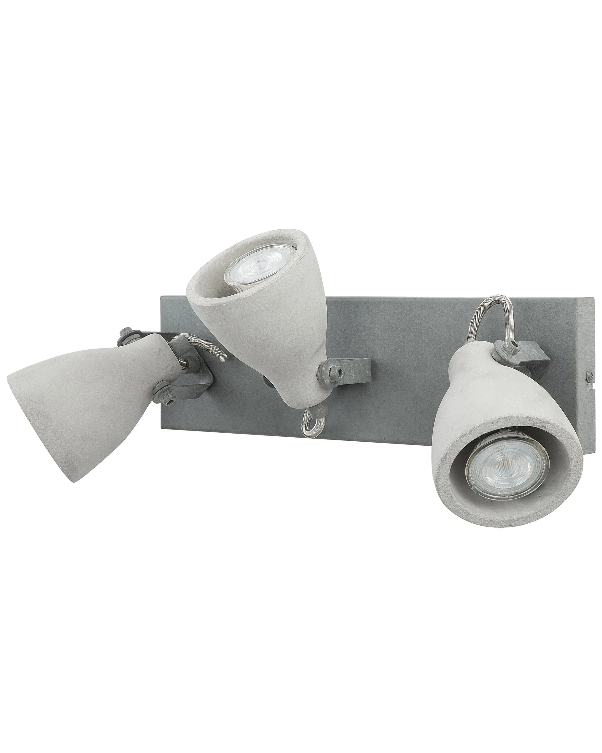  3 Light Spotlight MISTAGO Adjustable Concrete Grey